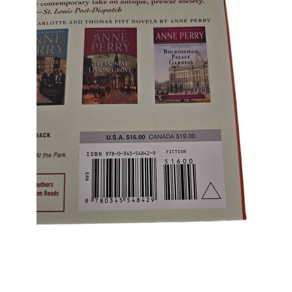 Death on blackheath by Anne Perry Ballantine books isbn 978-0-345-54842-9 - Picture 3 of 5